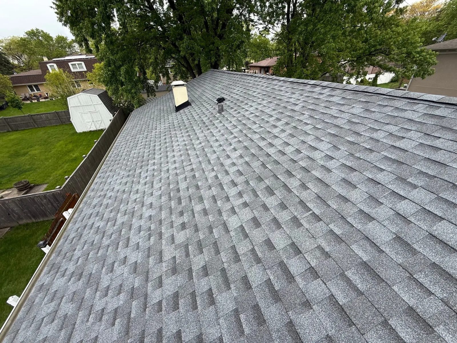 Roof replacement and chimney flashing — photo 6