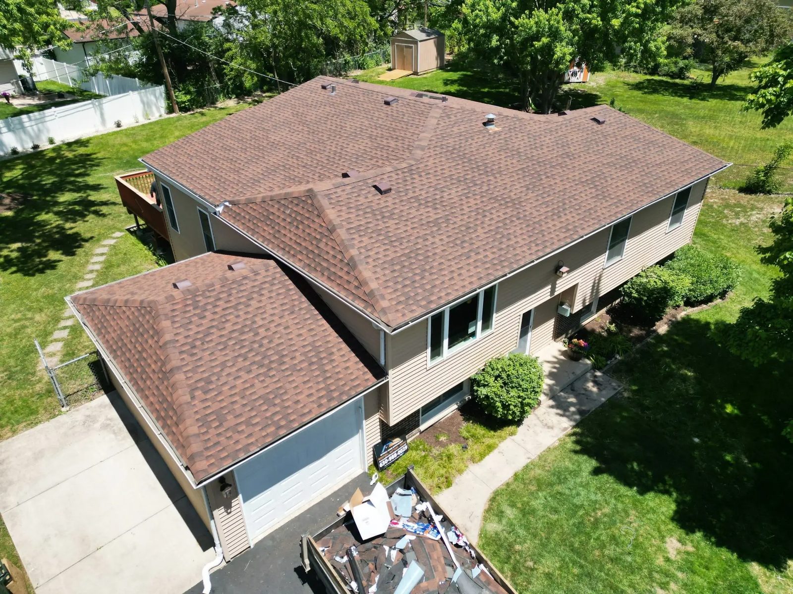 Roofing with GAF and gutters — photo 2