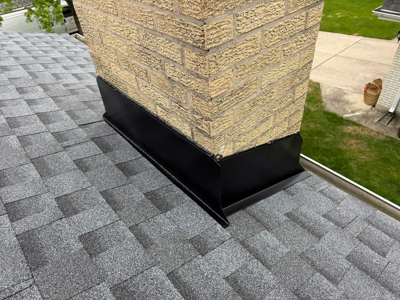 Roof replacement and chimney flashing — photo 5