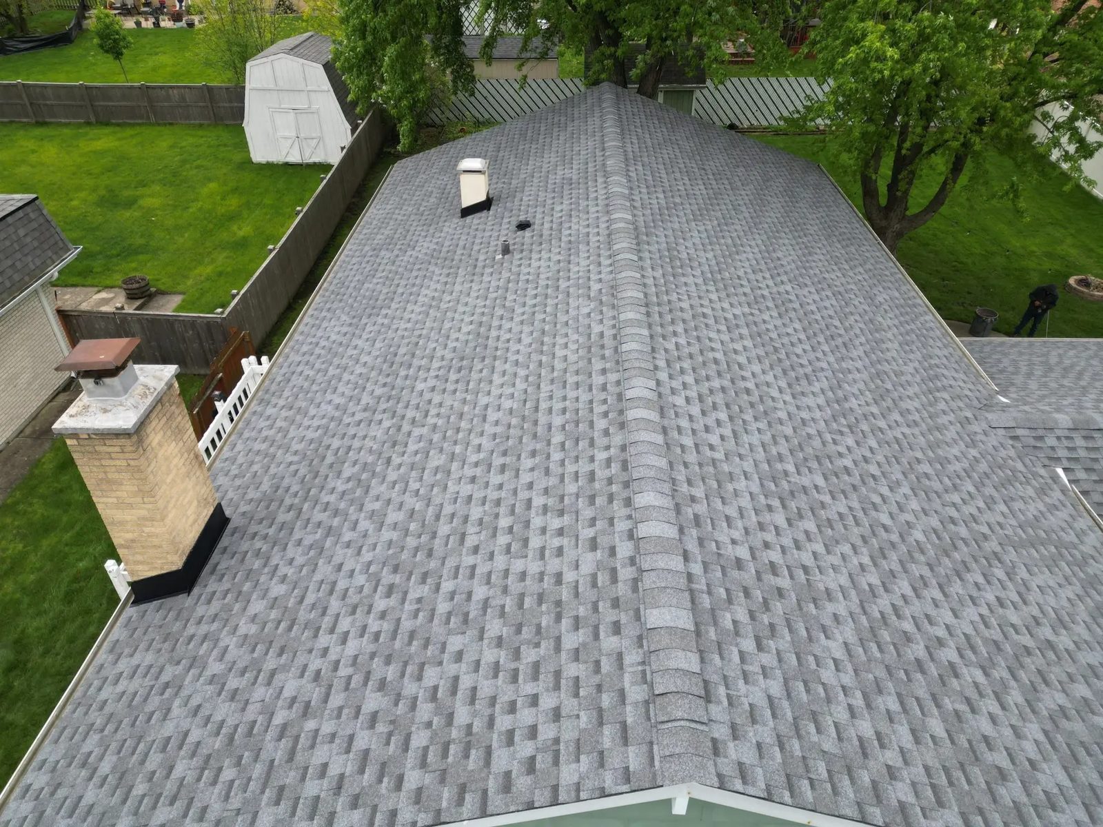 Roof replacement and chimney flashing — photo 3