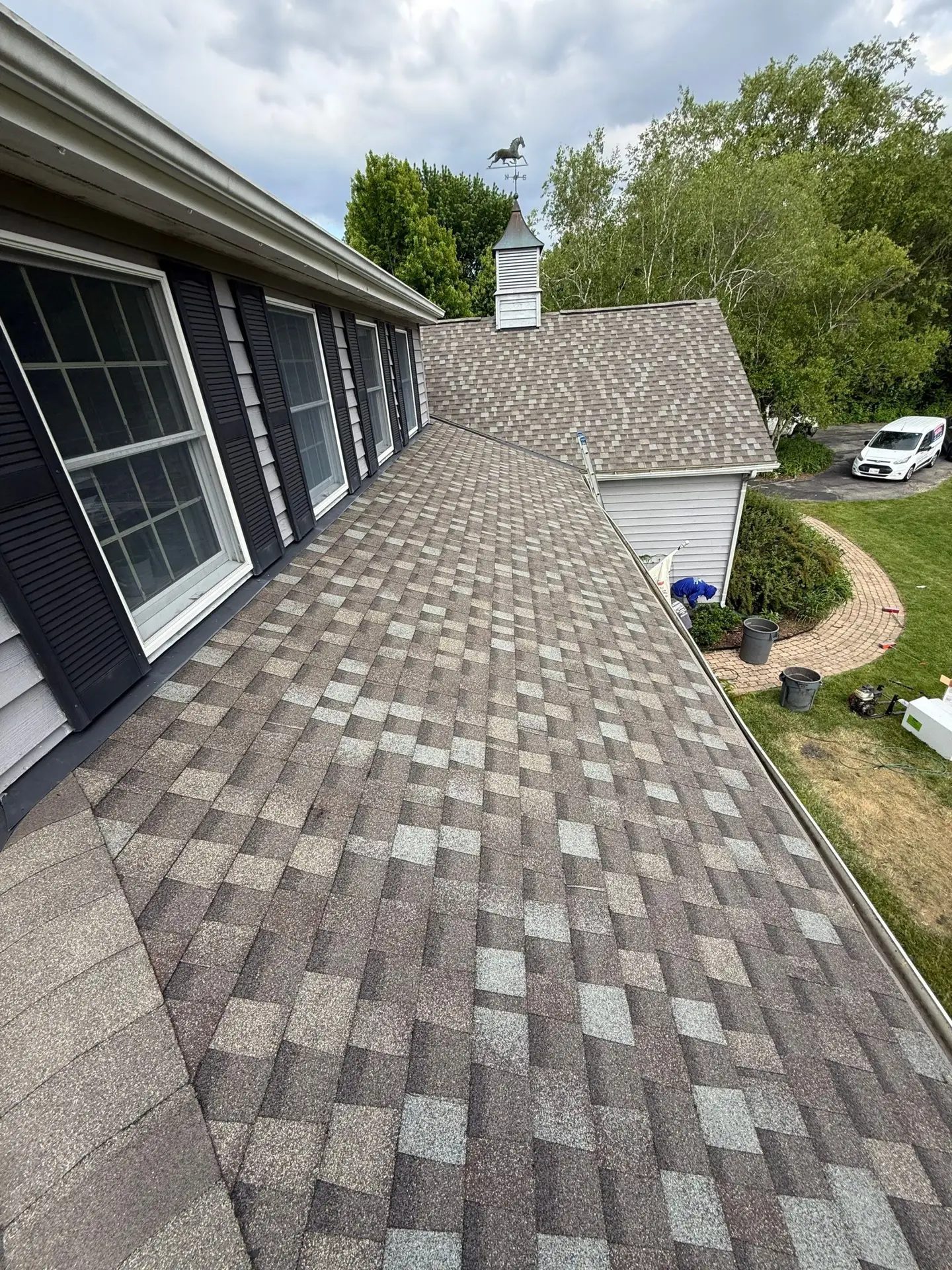 Roofing, copper chimney cap and copper awning — photo 5