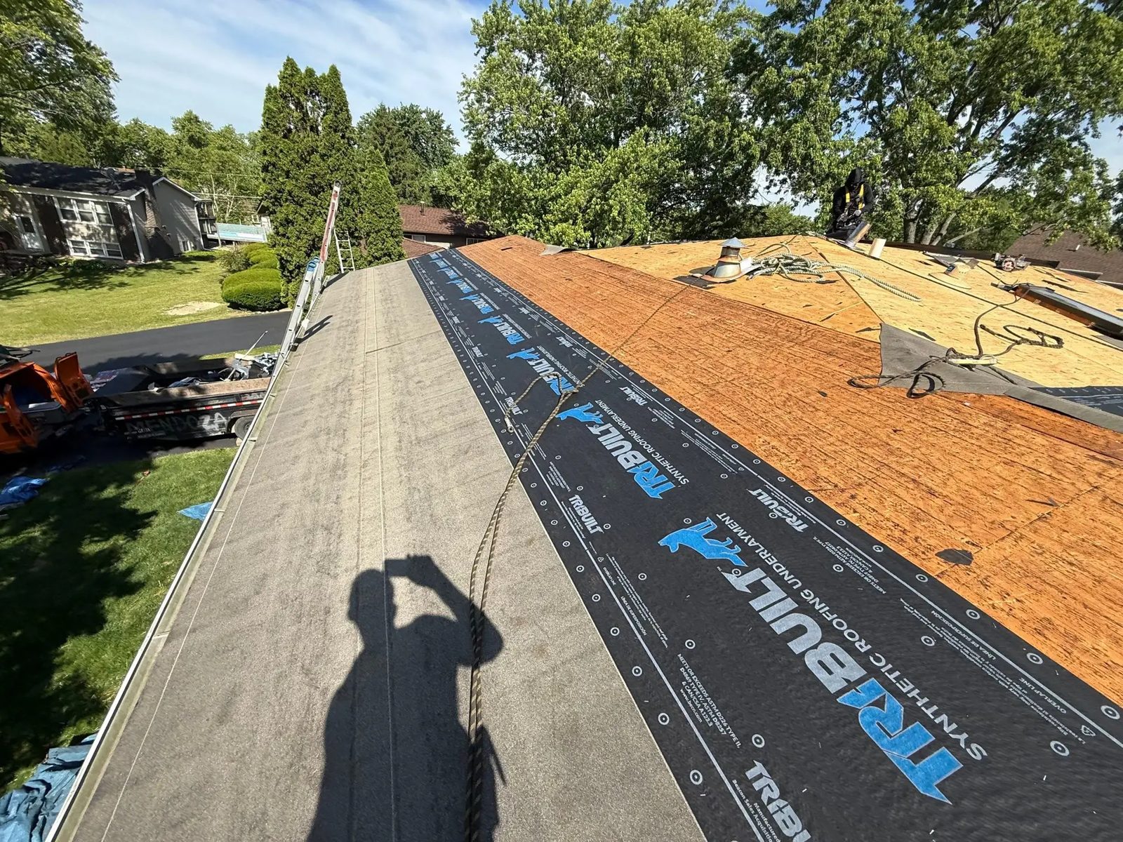 Roofing with GAF and gutters — photo 7