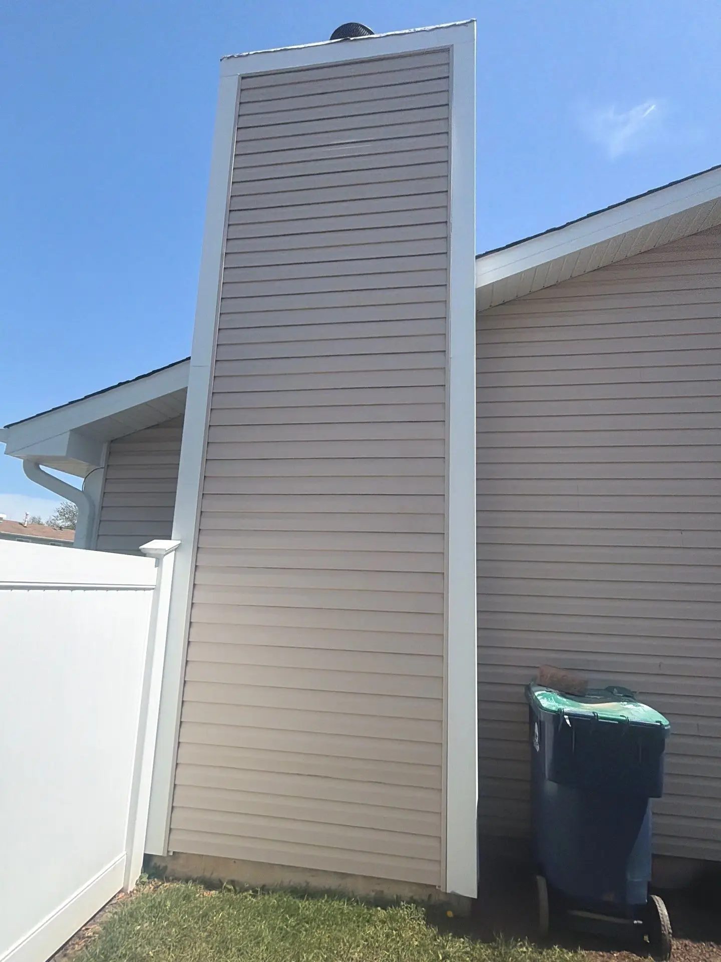Chimney siding replacement — photo 4
