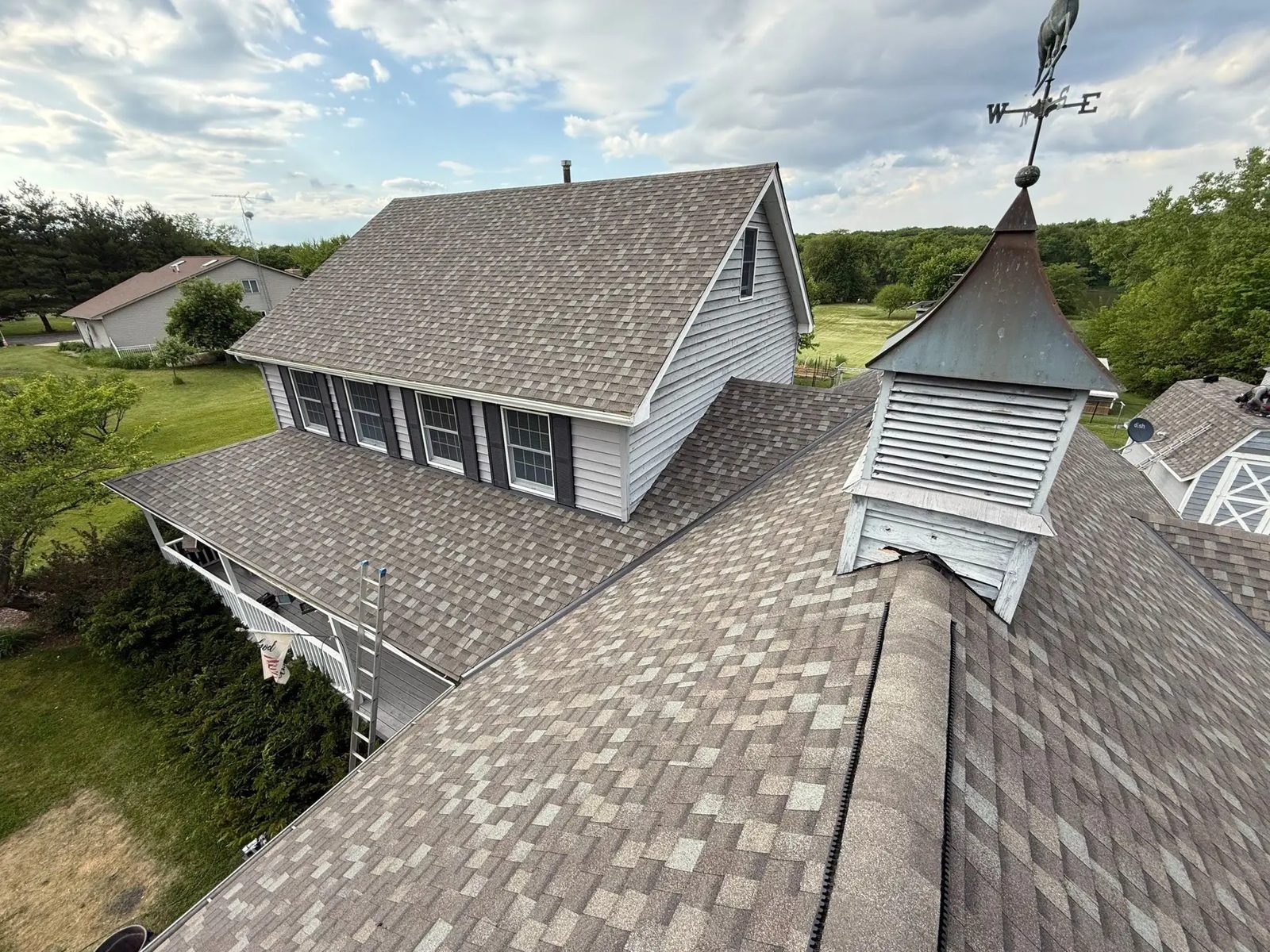 Roofing, copper chimney cap and copper awning — photo 6