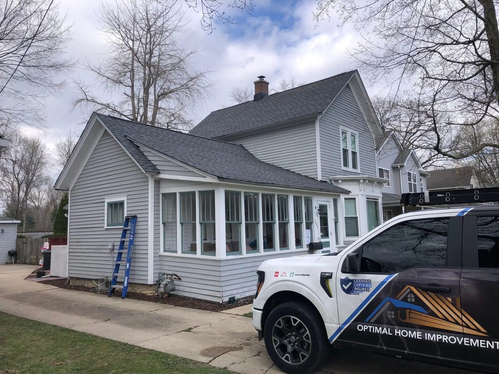 Roof replacement and gutter repair