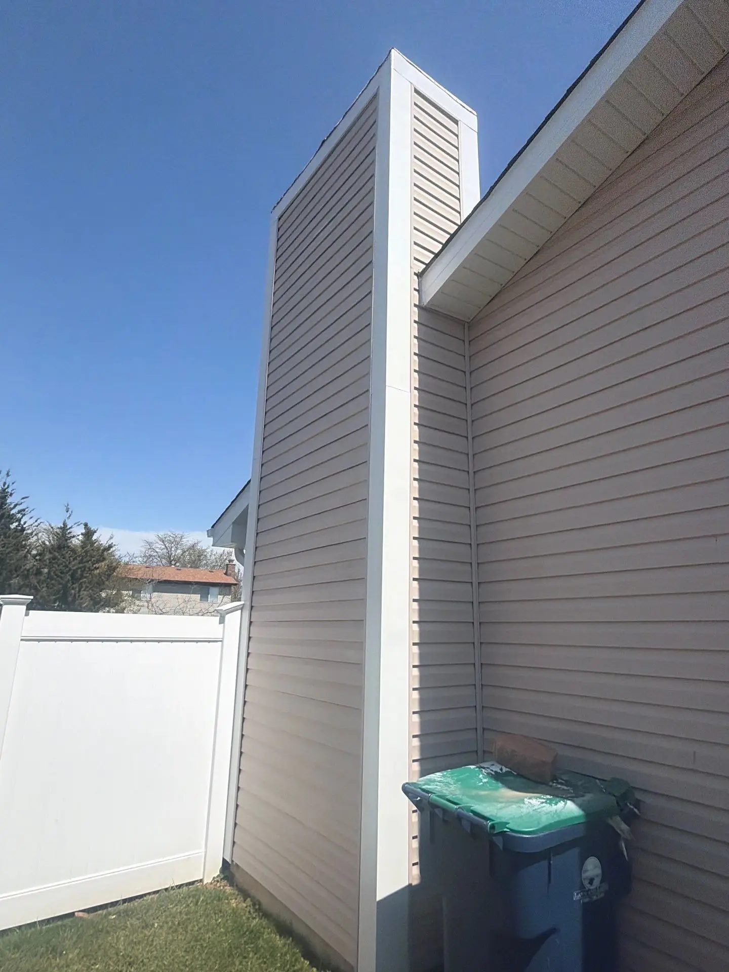 Chimney siding replacement — photo 5