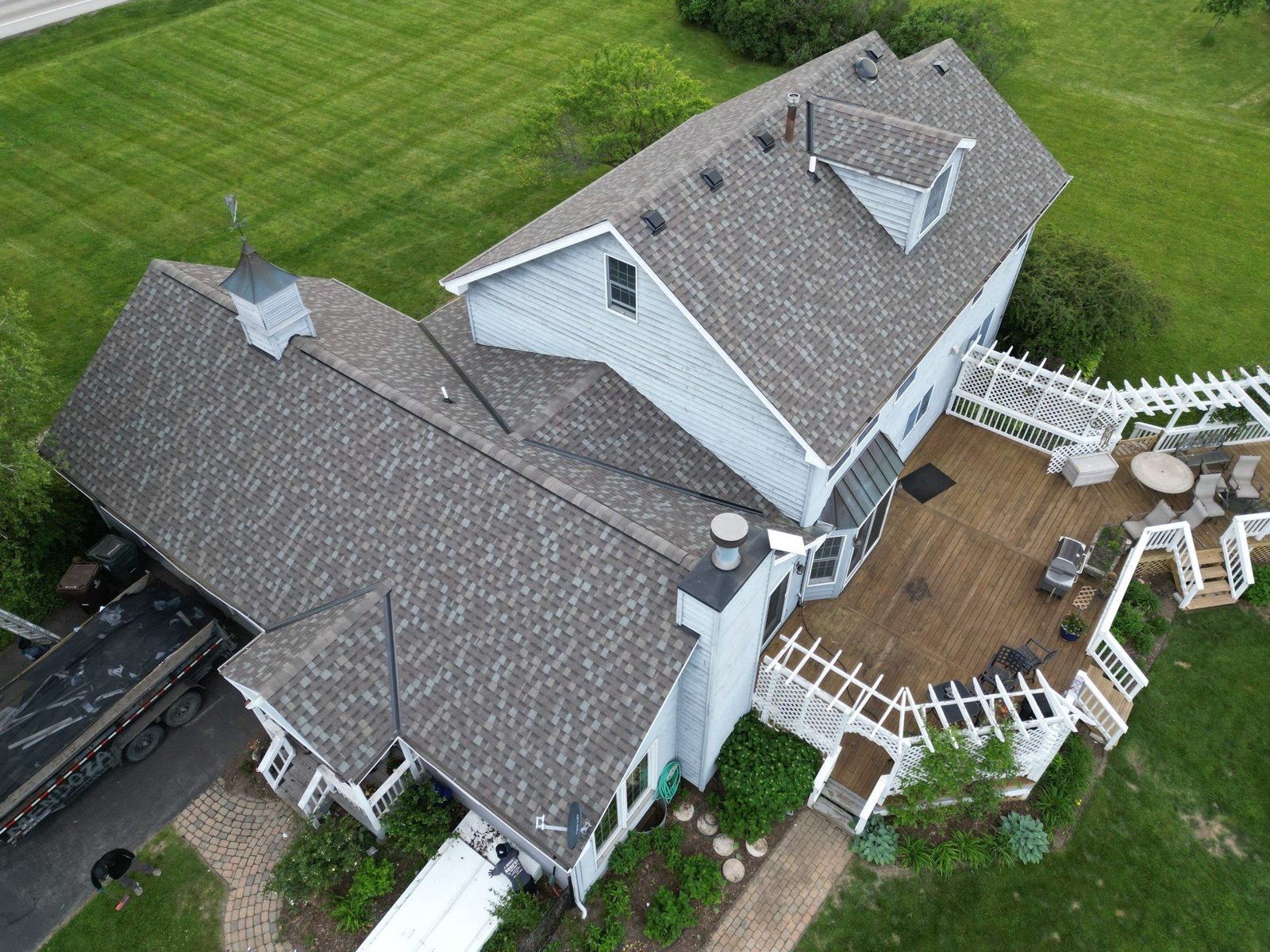 Roofing, copper chimney cap and copper awning — photo 9